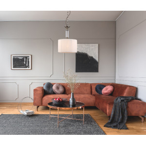 Pendul Ferlena 1xE14 metal/sticla/textil bronz antichizat Italux
