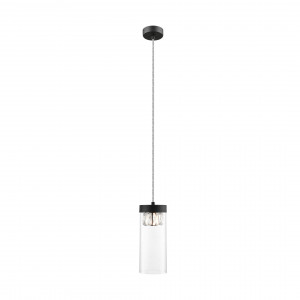 Pendul Gem 1xG9 metal/sticla negru Zuma Line