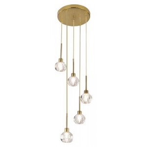 Pendul Kassia 5xG9 metal/sticla auriu Rabalux RBL5396