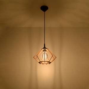 Pendul Pompelmo 1xE27 lemn natural wood conic - Img 3