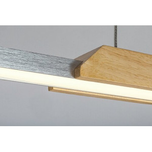 Pendul Tamur LED 26W metal/lemn fag/alb Rabalux