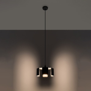 Pendul Tulip 1xE27 metal negru - Img 3