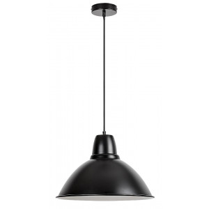 Pendul Wilbour 1xE27 metal negru/alb Rabalux