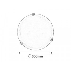 Plafoniera Alabastro 1xE27 metal/sticla alabastru Rabalux