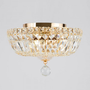 Plafoniera Basfor metal/cristal auriu Maytoni