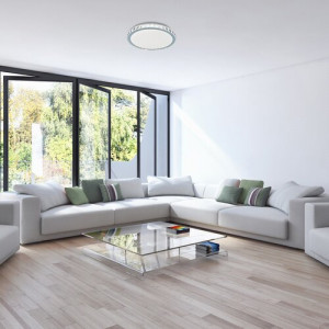 Plafoniera Cressida LED 24W metal/acril crom/alb Rabalux