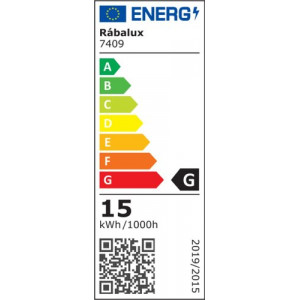 Plafoniera exterior Hort LED 15W acril negru/alb Rabalux