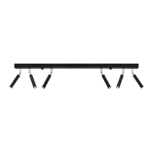 Plafoniera Eyetech 6xG9 metal negru tubular