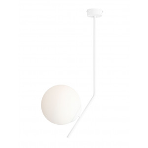 Plafoniera Gallia S 1xE27 metal/sticla alb Aldex