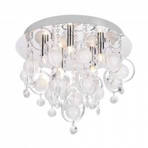 Plafoniera Gressa 5xG9 metal/sticla/cristal crom Zuma Line