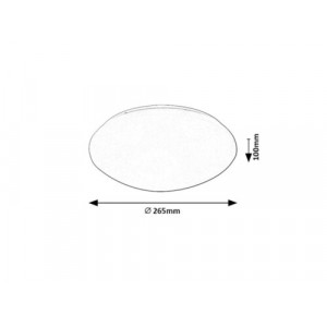 Plafoniera Lucas LED 12W metal/acril alb Rabalux