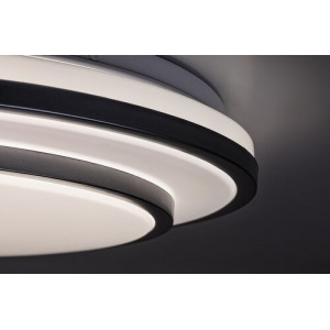 Plafoniera Lupita LED 40W acril argintiu/alb Rabalux