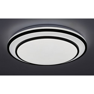 Plafoniera Lupita LED 40W metal/sticla negru/alb Rabalux