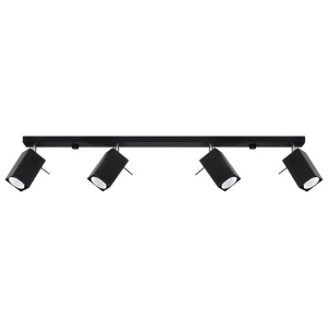 Plafoniera Merida 4L 4xGU10 metal negru patrat