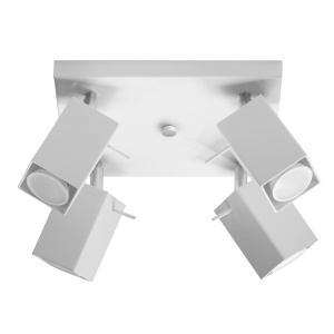 Plafoniera Merida 4xGU10 metal alb patrat