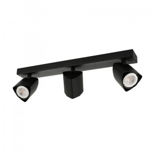 Plafoniera Merusa L 1xGU10 metal negru Italux