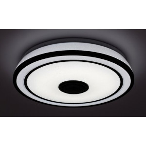 Plafoniera Nikolaus LED 24W metal/acril negru/alb Rabalux