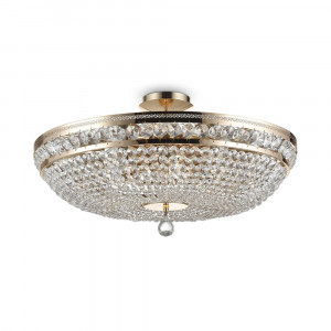 Plafoniera Ottilia 12xE14 metal/cristal auriu Maytoni