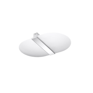 Plafoniera Salia 2xG9 metal/sticla crom oval