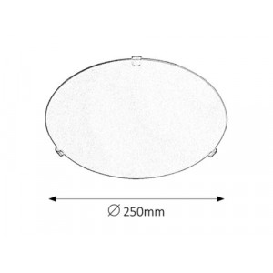 Plafoniera Simple 1xE27 metal/acril alb Rabalux