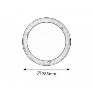 Plafoniera Ufo 1xE27 metal/sticla bronz/alb Rabalux
