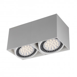 Spot aplicat Box 2xGU10/AR111 metal alb Zuma Line