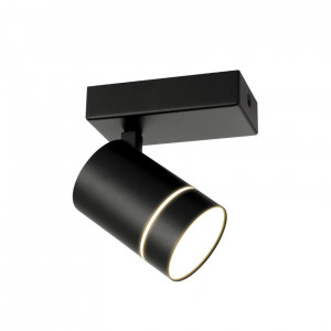 Spot aplicat Selma LED 5W 320 lumeni metal negru Italux