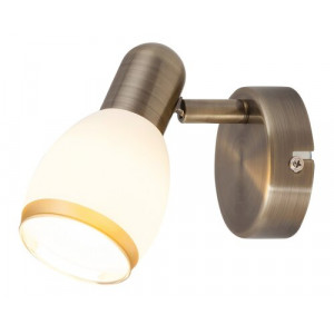 Spot bara Elite 1xE14 metal/sticla bronz/alb Rabalux