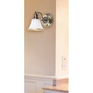 Spot bara Grando 1xE14 metal/sticla bronz/alb Rabalux
