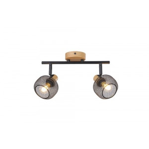 Spot bara Grendel 2xE14 metal fag/negru Rabalux