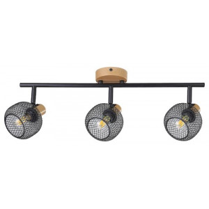 Spot bara Grendel 3xE14 metal fag/negru Rabalux