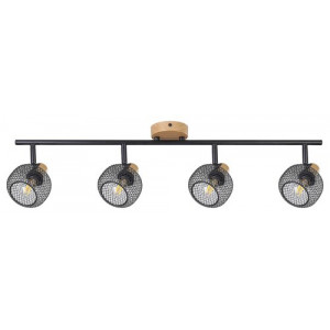 Spot bara Grendel 4xE14 metal fag/negru Rabalux