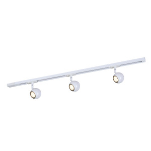 Spot bara Marvi TR Blake 3xGU10 metal alb Italux