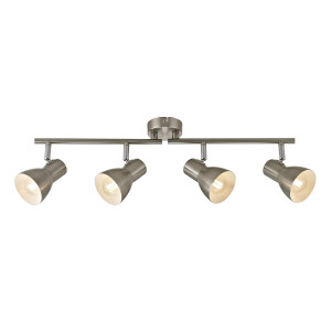 Spot bara Riado 4xE14 metal nichel satinat Italux