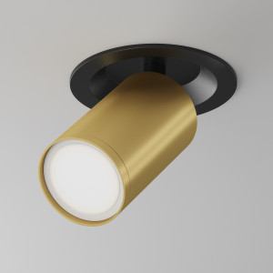 Spot incastrat FOCUS S 1xGU10 metal negru/auriu Maytoni