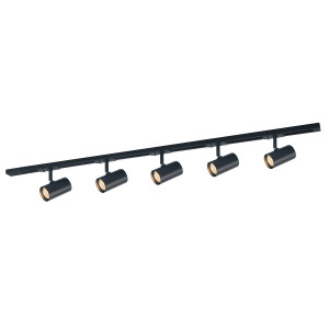 Spot sina Marvi TR Jazz 5xGU10 metal/acril negru mat Italux