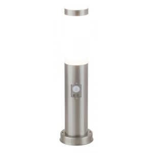 Stalp exterior Inox torch 1xE27 metal/acril nichel/alb Rabalux