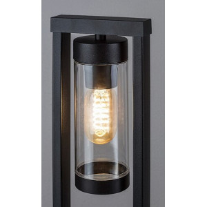 Stalp exterior Kolta 1xE27 metal/acril negru/transparent Rabalux