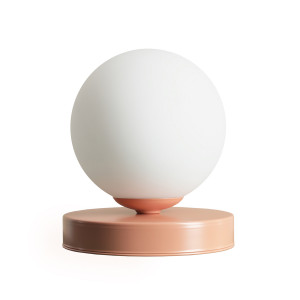 Veioza Ball 1xE14 metal/sticla coral Aldex