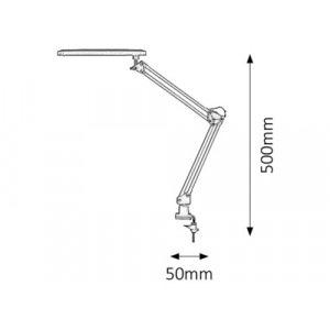 Veioza Raul LED 6W metal/acril negru Rabalux