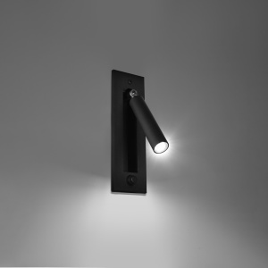 Aplica Enif 1xG9 metal negru tubular - Img 3