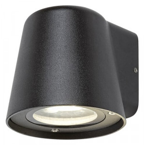 Aplica exterior Mandal 1xGU10 metal/sticla negru/transparent Rabalux