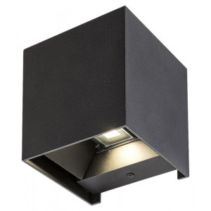 Aplica exterior Solin 1xG9 metal/acril negru Rabalux