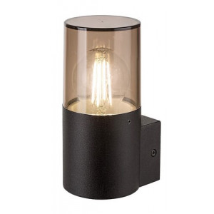Aplica exterior Teplice 1xE27 metal/acril negru/fumuriu Rabalux