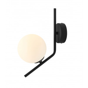Aplica Gallia 1xE14 metal/sticla negru Aldex