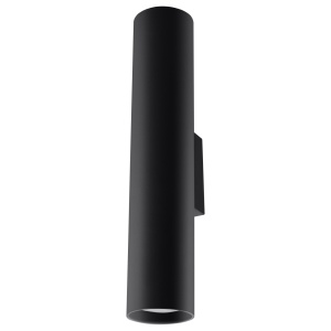 Aplica Lagos 2xGU10 metal negru tubular