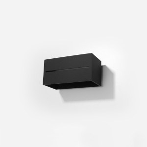Aplica Lobo 2xG9 metal negru rectangular - Img 2