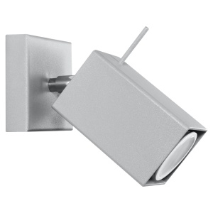 Aplica Merida 1xGU10 metal gri patrat
