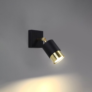 Aplica Nero 1xGU10 metal negru/auriu tubular - Img 3