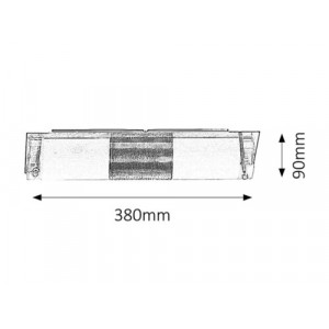 Aplica Periodic 2xE14 metal/sticla crom Rabalux